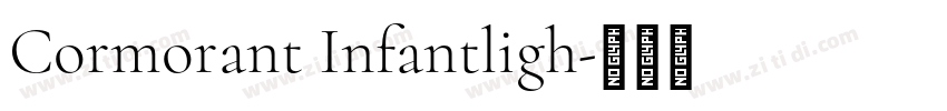 Cormorant Infantligh字体转换
